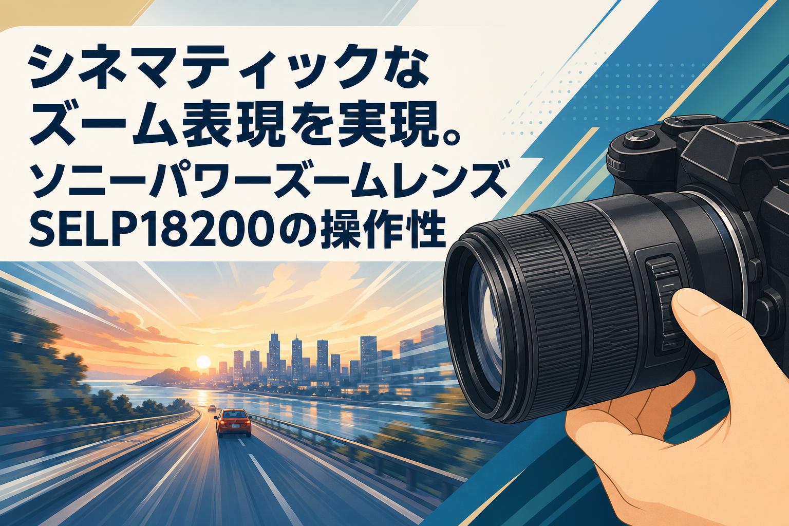 シネマティックなズーム表現を実現。ソニーパワーズームレンズSELP18200の操作性