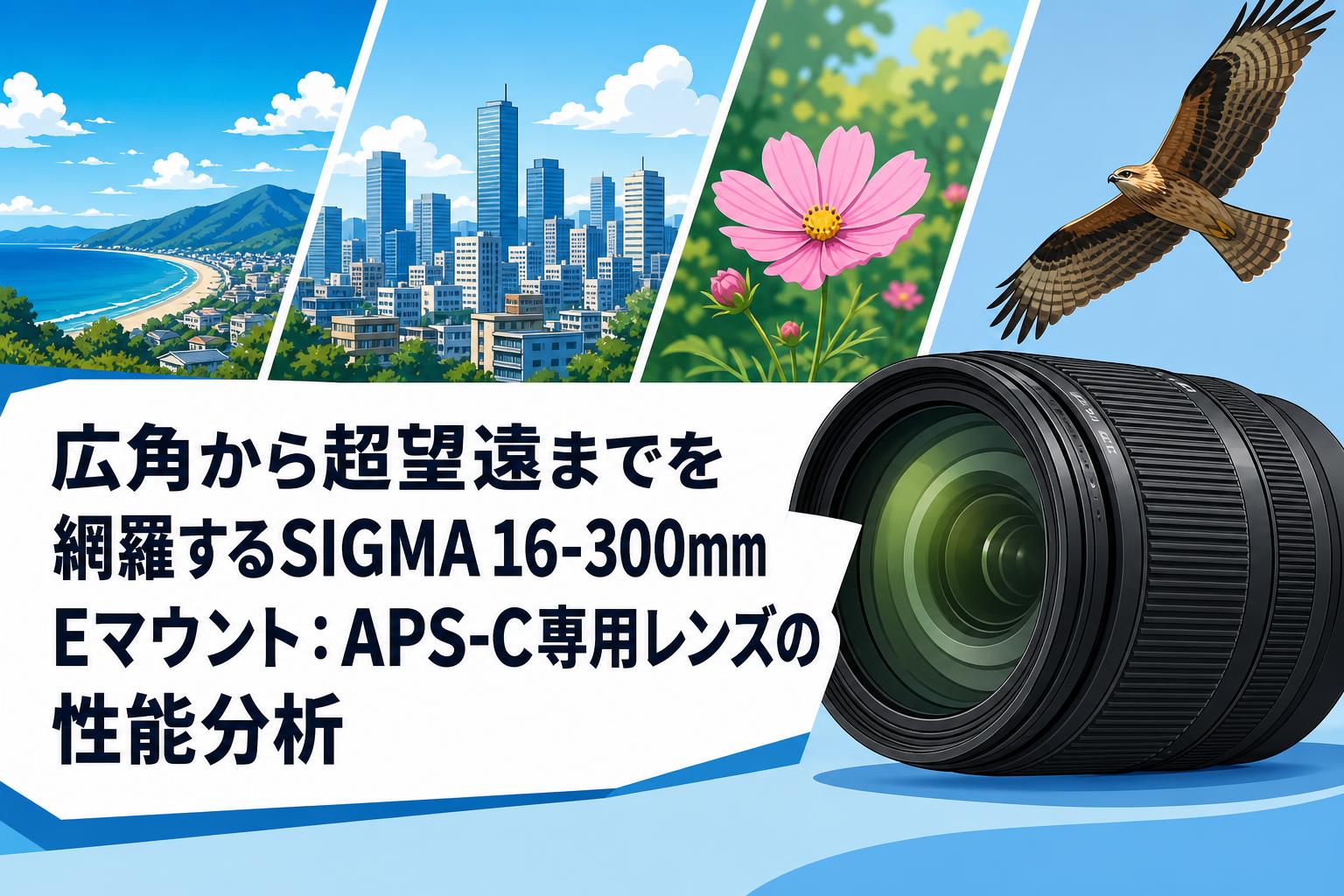 広角から超望遠までを網羅するSIGMA 16-300mm Eマウント：APS-C専用レンズの性能分析