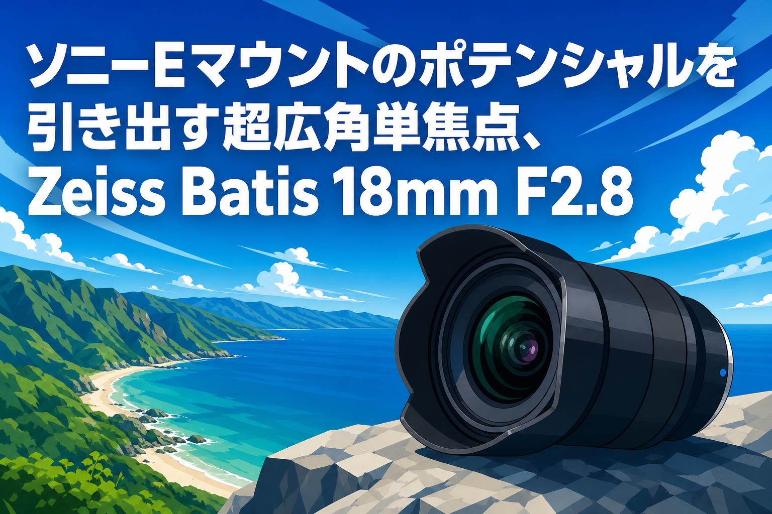 ソニーEマウントのポテンシャルを引き出す超広角単焦点、Zeiss Batis 18mm F2.8