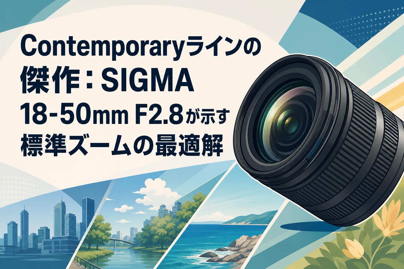 Contemporaryラインの傑作：SIGMA 18-50mm F2.8が示す標準ズームの最適解