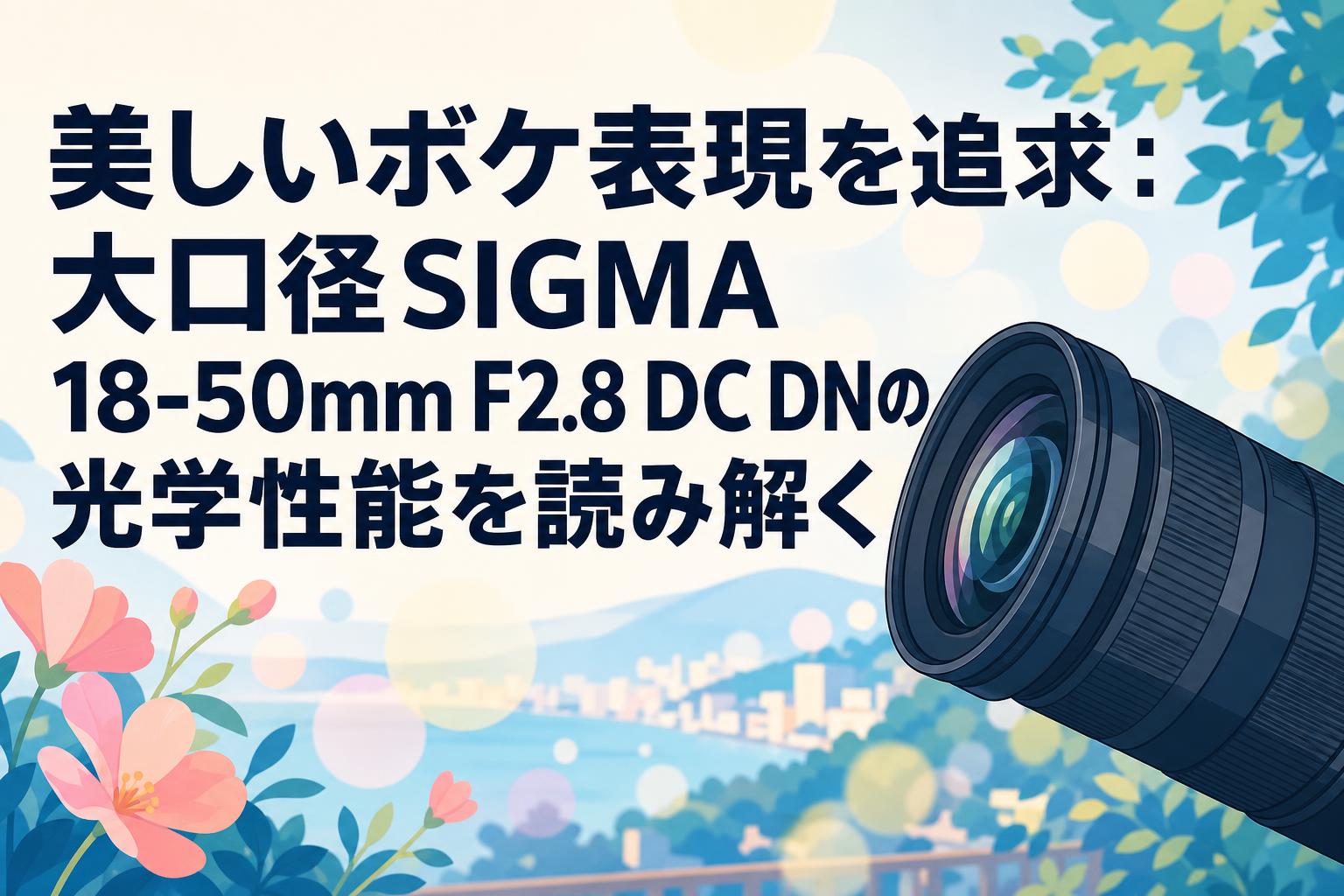 美しいボケ表現を追求：大口径SIGMA 18-50mm F2.8 DC DNの光学性能を読み解く