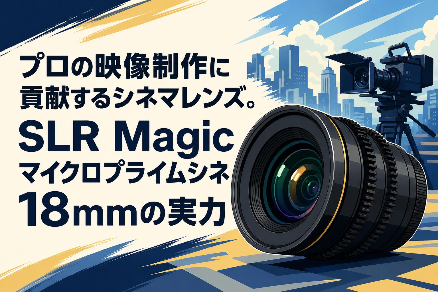 プロの映像制作に貢献するシネマレンズ。SLR Magic マイクロプライムシネ 18mmの実力