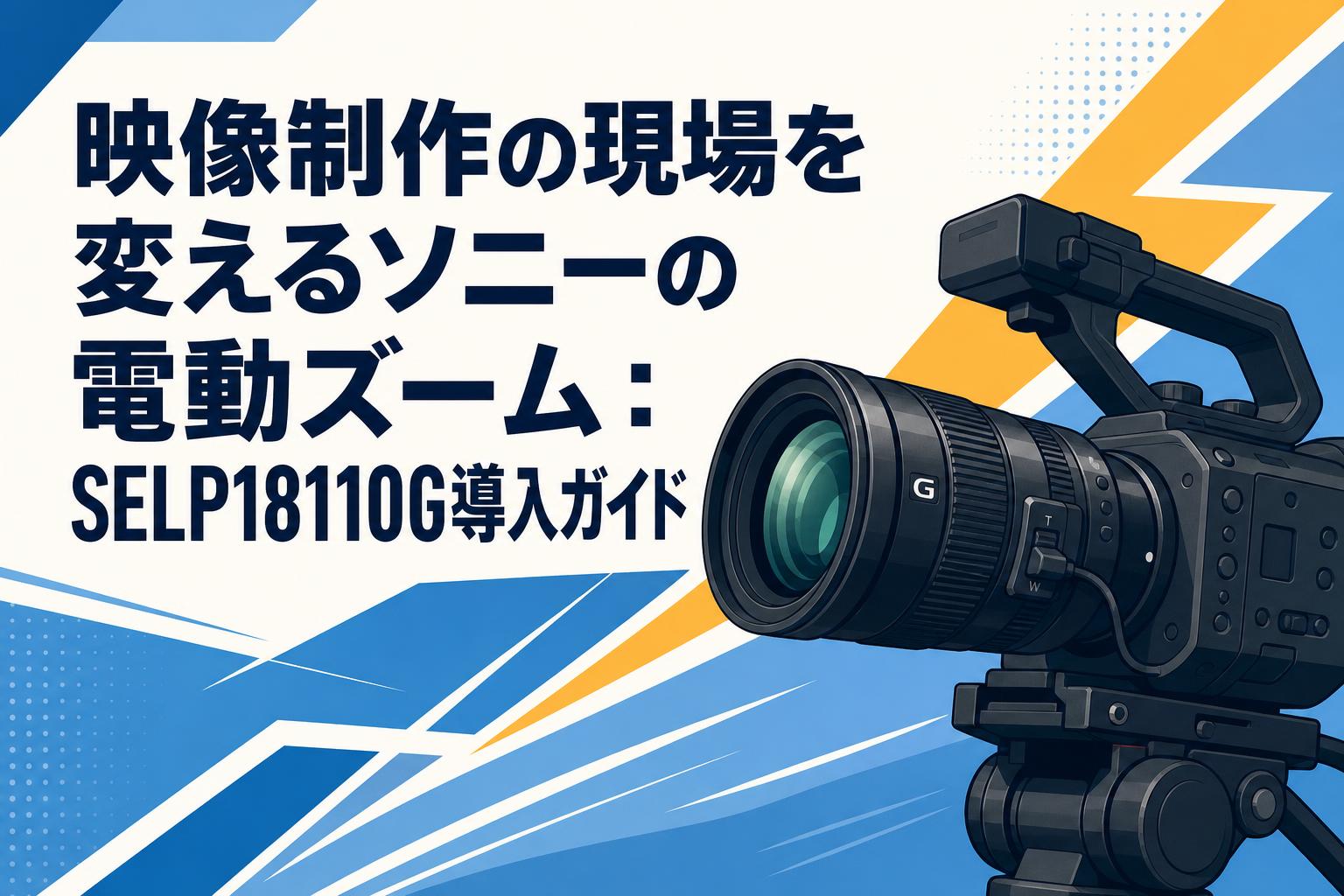 映像制作の現場を変えるソニーの電動ズーム：SELP18110G導入ガイド
