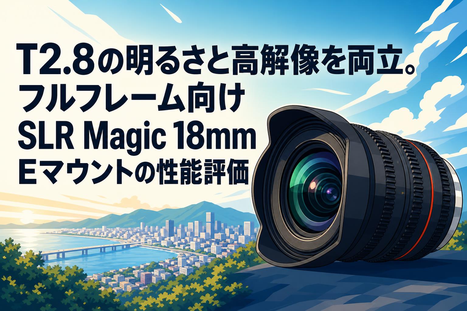 T2.8の明るさと高解像を両立。フルフレーム向けSLR Magic 18mm Eマウントの性能評価