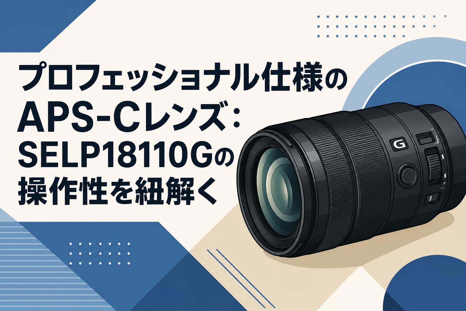 プロフェッショナル仕様のAPS-Cレンズ：SELP18110Gの操作性を紐解く