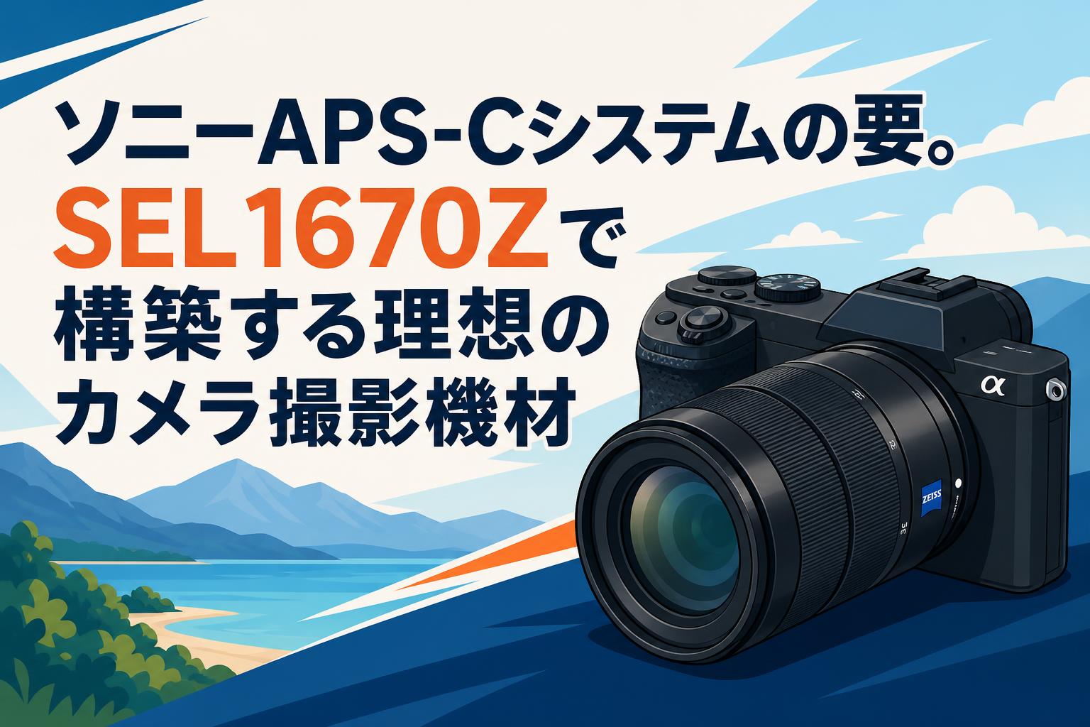 ソニーAPS-Cシステムの要。SEL1670Zで構築する理想のカメラ撮影機材