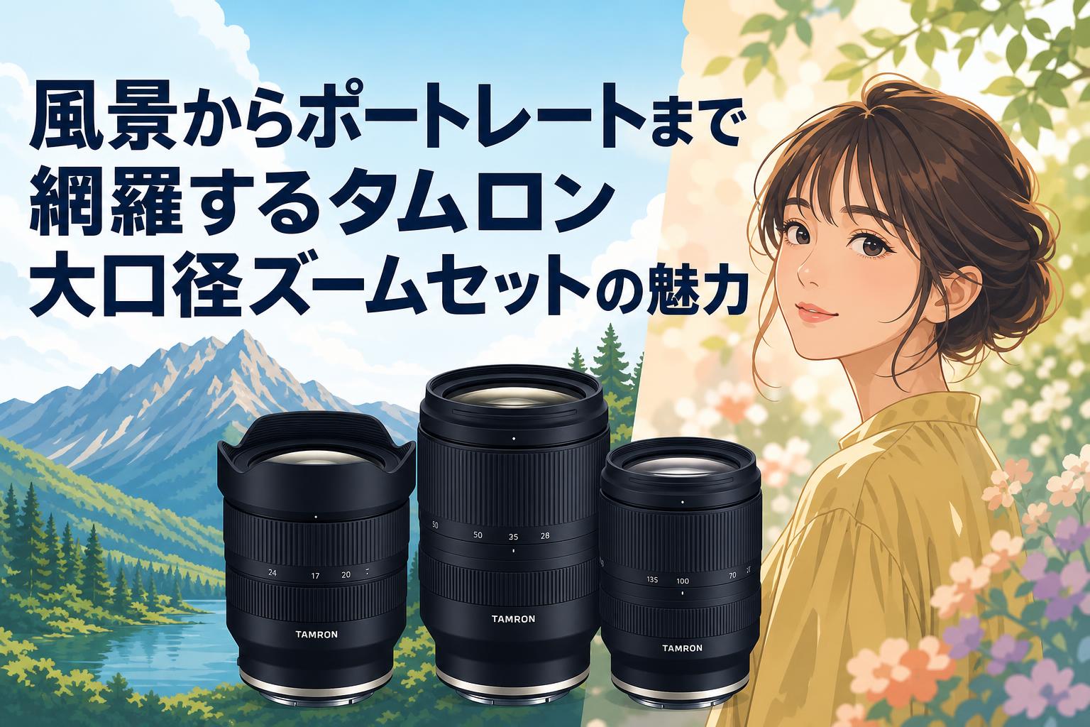 風景からポートレートまで網羅するタムロン大口径ズームセットの魅力