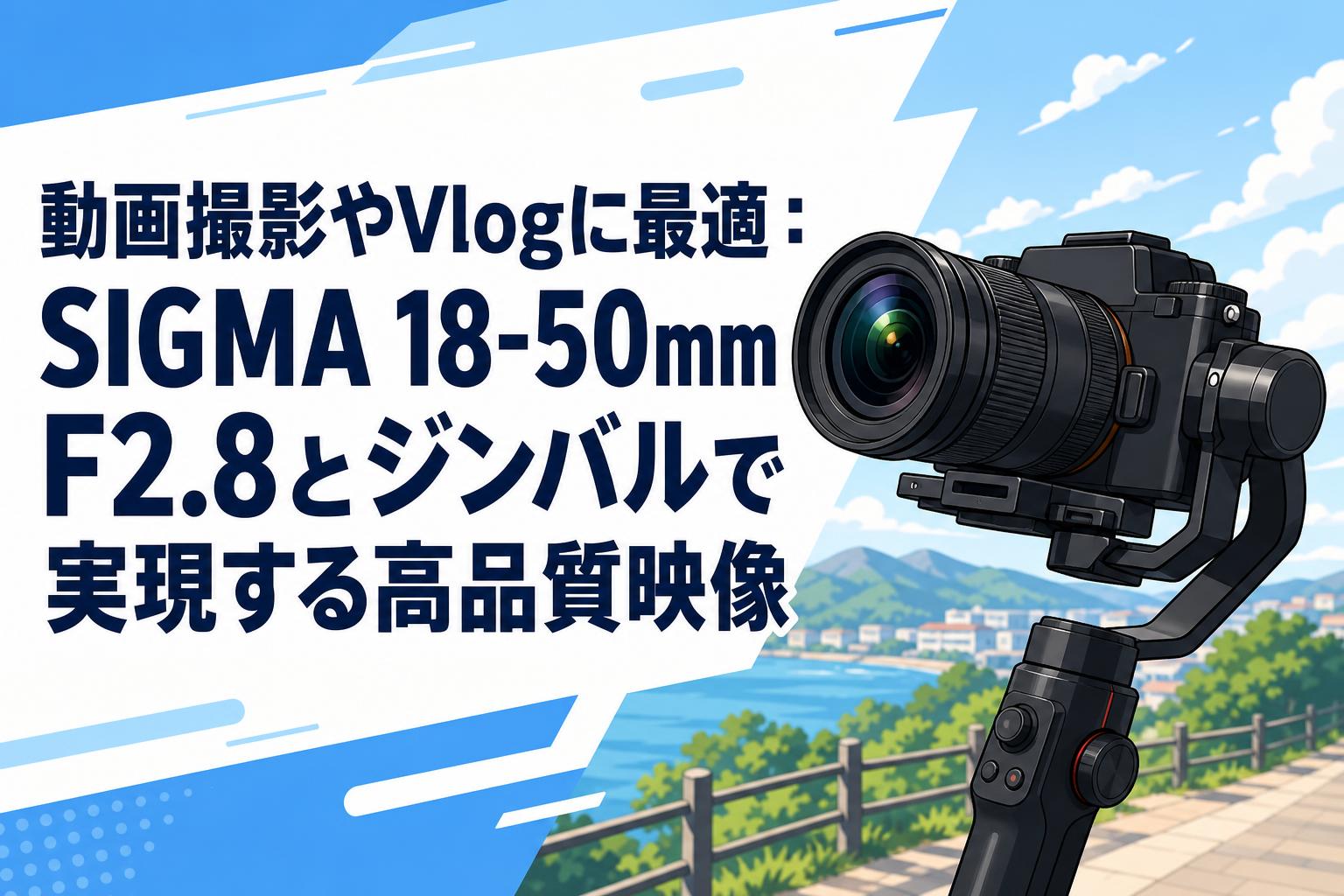動画撮影やVlogに最適：SIGMA 18-50mm F2.8とジンバルで実現する高品質映像