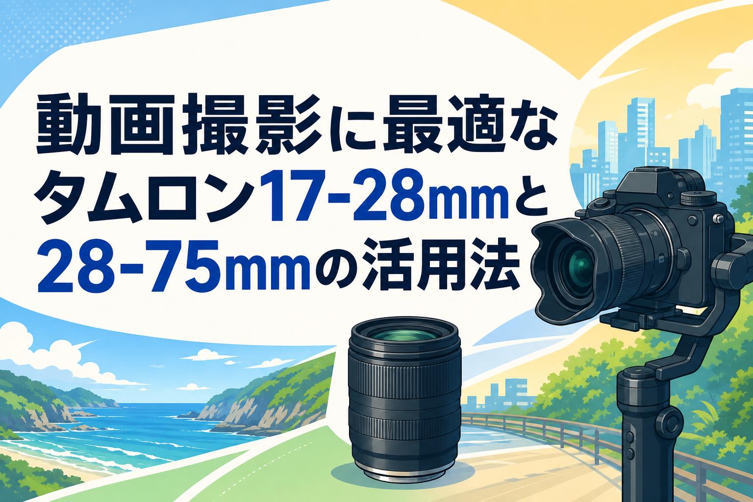 動画撮影に最適なタムロン17-28mmと28-75mmの活用法