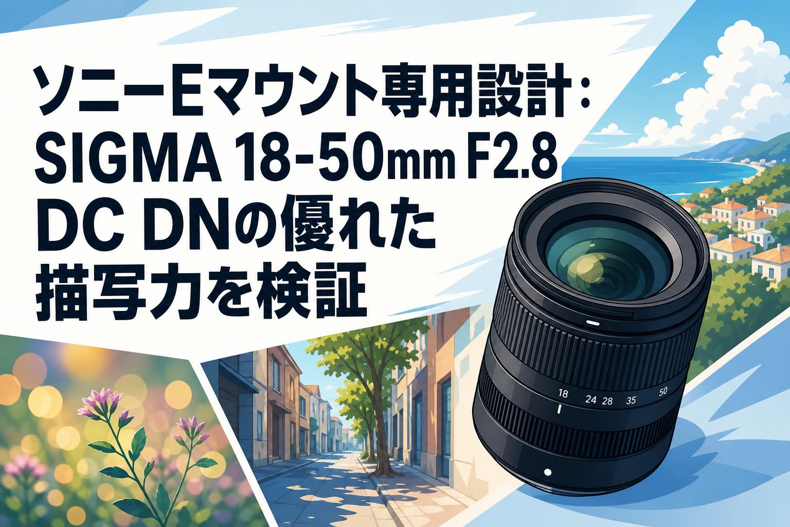 ソニーEマウント専用設計：SIGMA 18-50mm F2.8 DC DNの優れた描写力を検証
