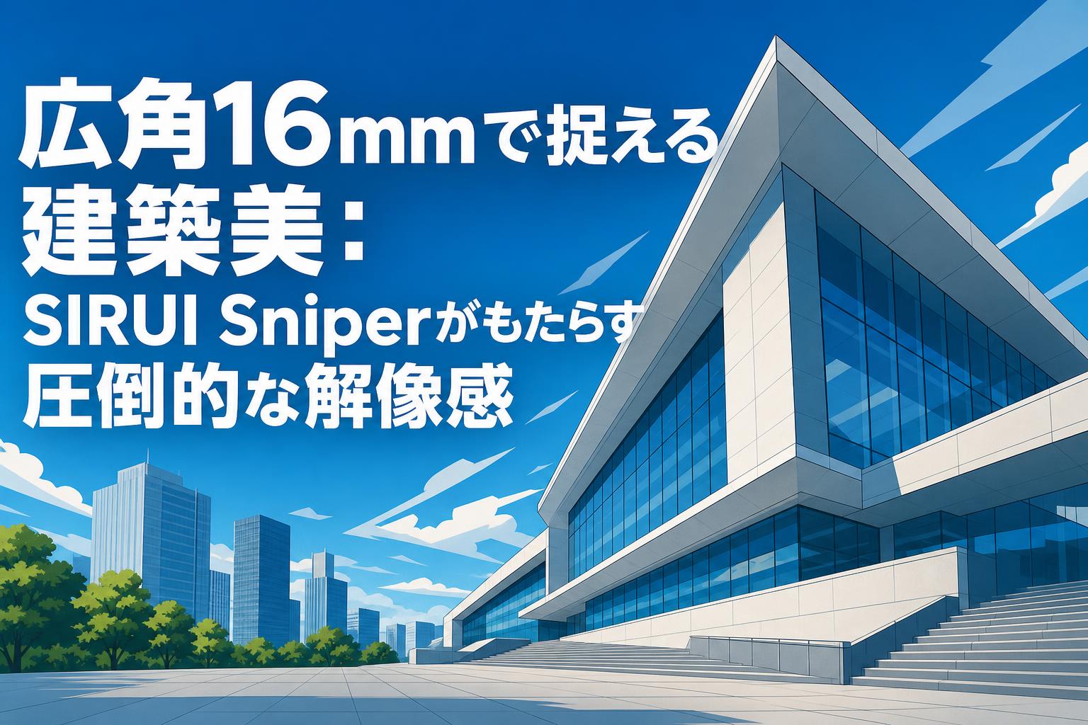 広角16mmで捉える建築美：SIRUI Sniperがもたらす圧倒的な解像感