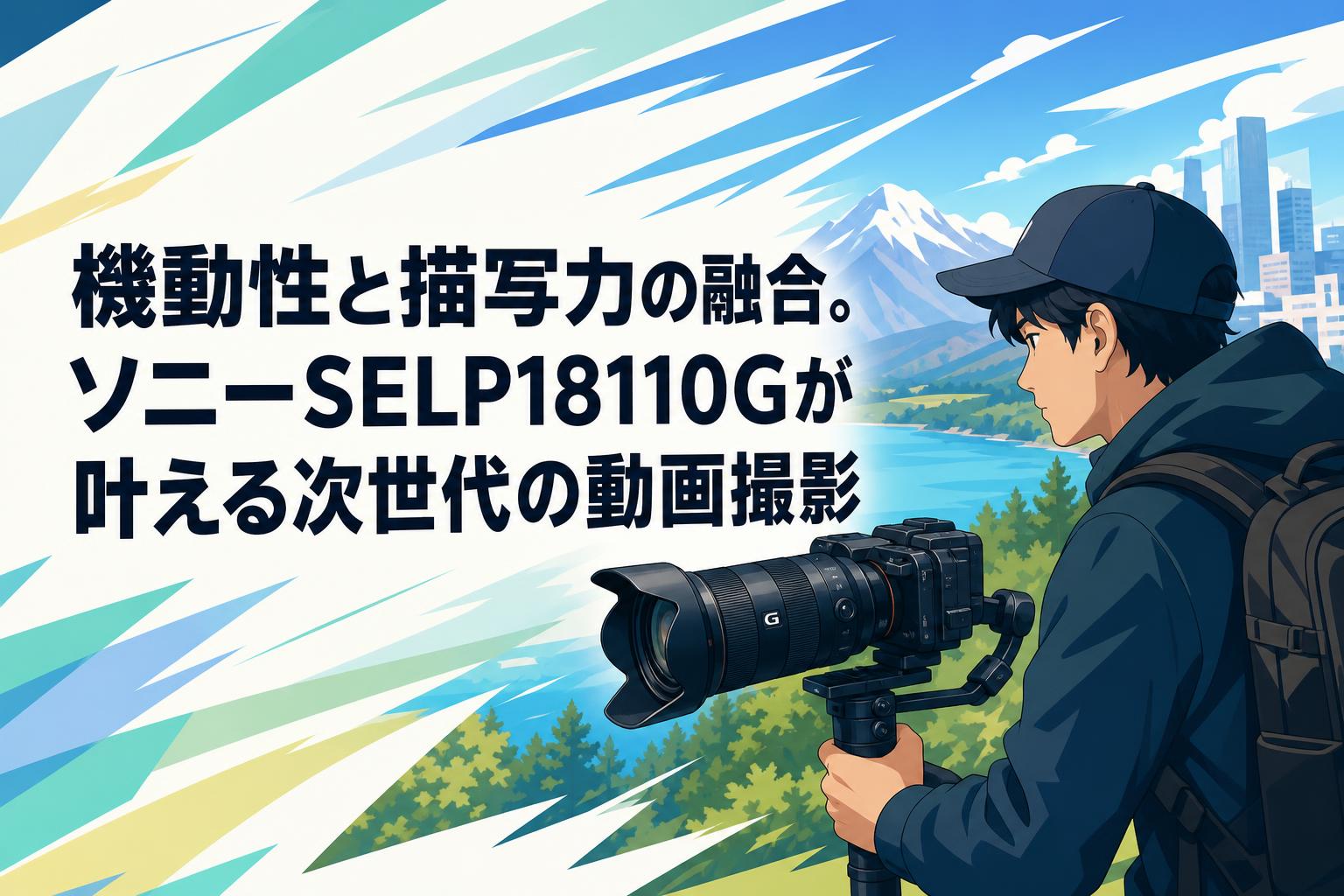 機動性と描写力の融合。ソニーSELP18110Gが叶える次世代の動画撮影