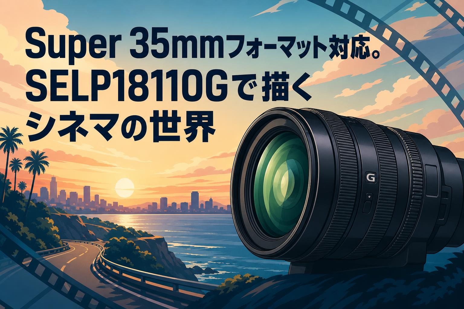 Super 35mmフォーマット対応。SELP18110Gで描くシネマの世界