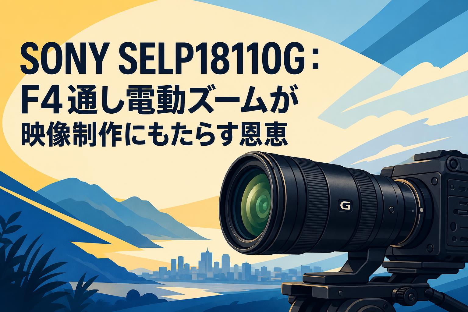 SONY SELP18110G：F4通し電動ズームが映像制作にもたらす恩恵