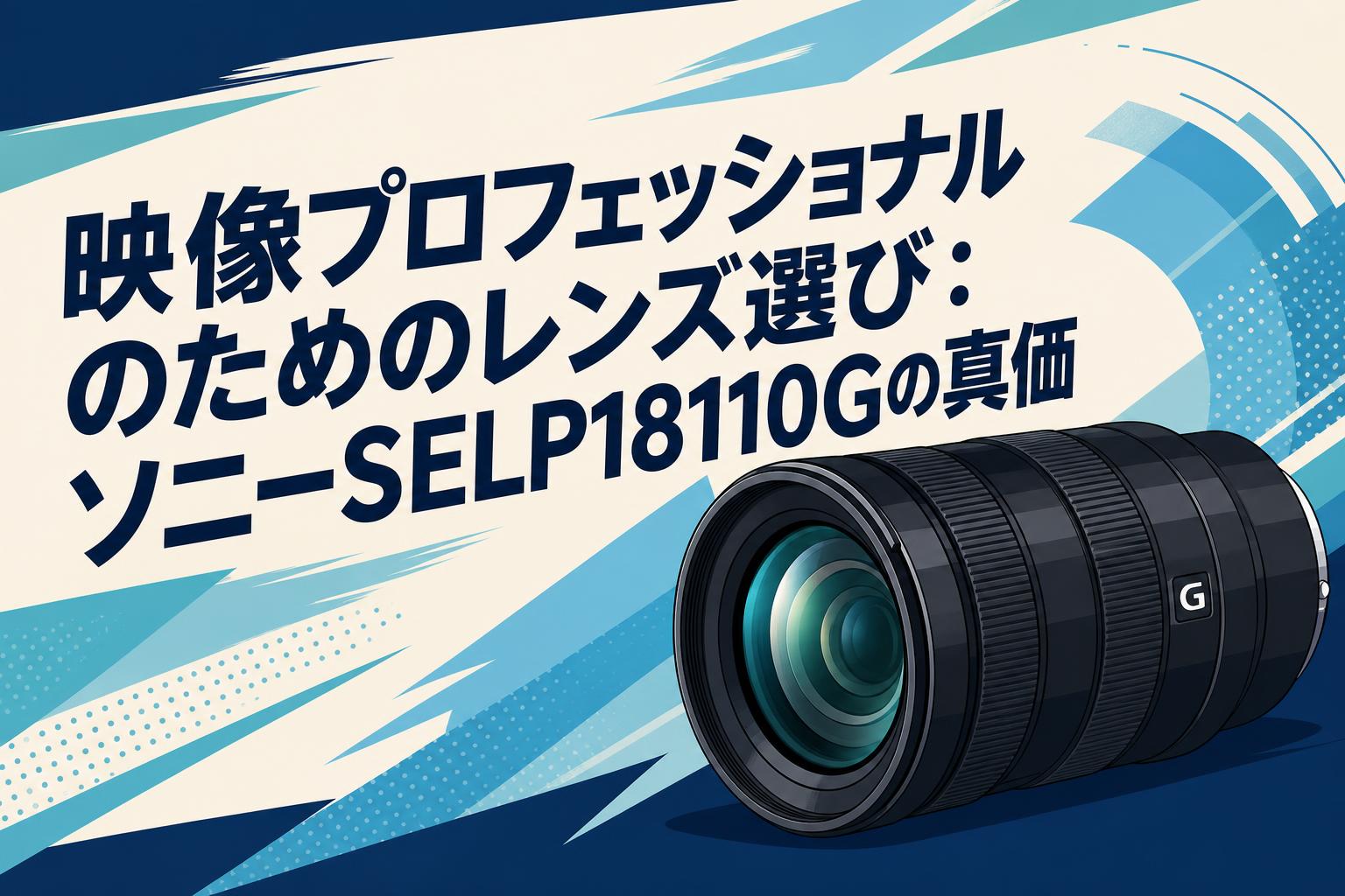 映像プロフェッショナルのためのレンズ選び：ソニーSELP18110Gの真価