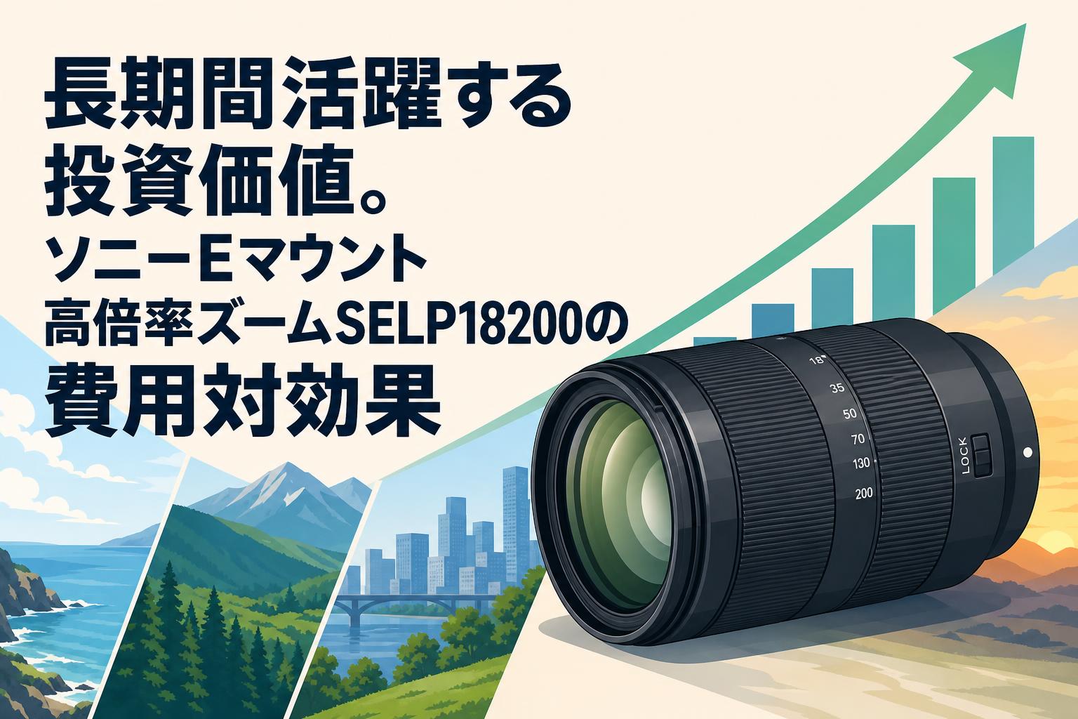 長期間活躍する投資価値。ソニーEマウント高倍率ズームSELP18200の費用対効果