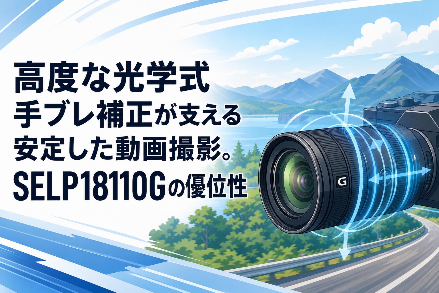 高度な光学式手ブレ補正が支える安定した動画撮影。SELP18110Gの優位性