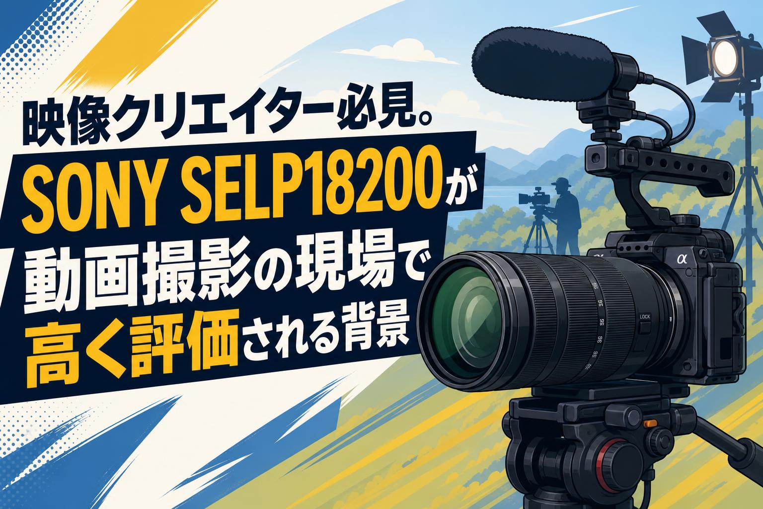 映像クリエイター必見。SONY SELP18200が動画撮影の現場で高く評価される背景