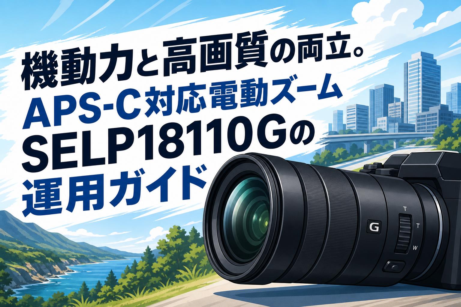機動力と高画質の両立。APS-C対応電動ズームSELP18110Gの運用ガイド