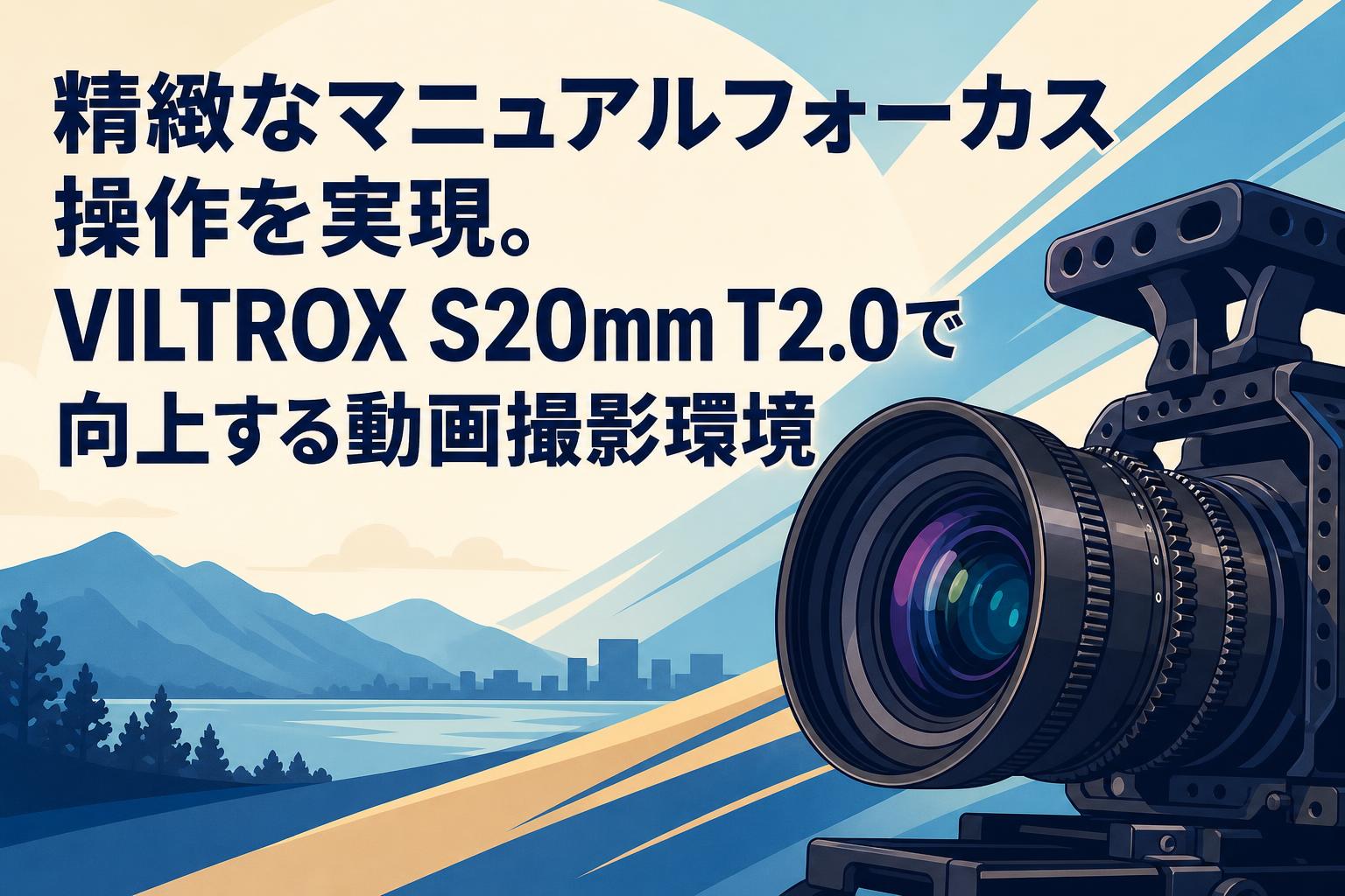 精緻なマニュアルフォーカス操作を実現。VILTROX S20mm T2.0で向上する動画撮影環境