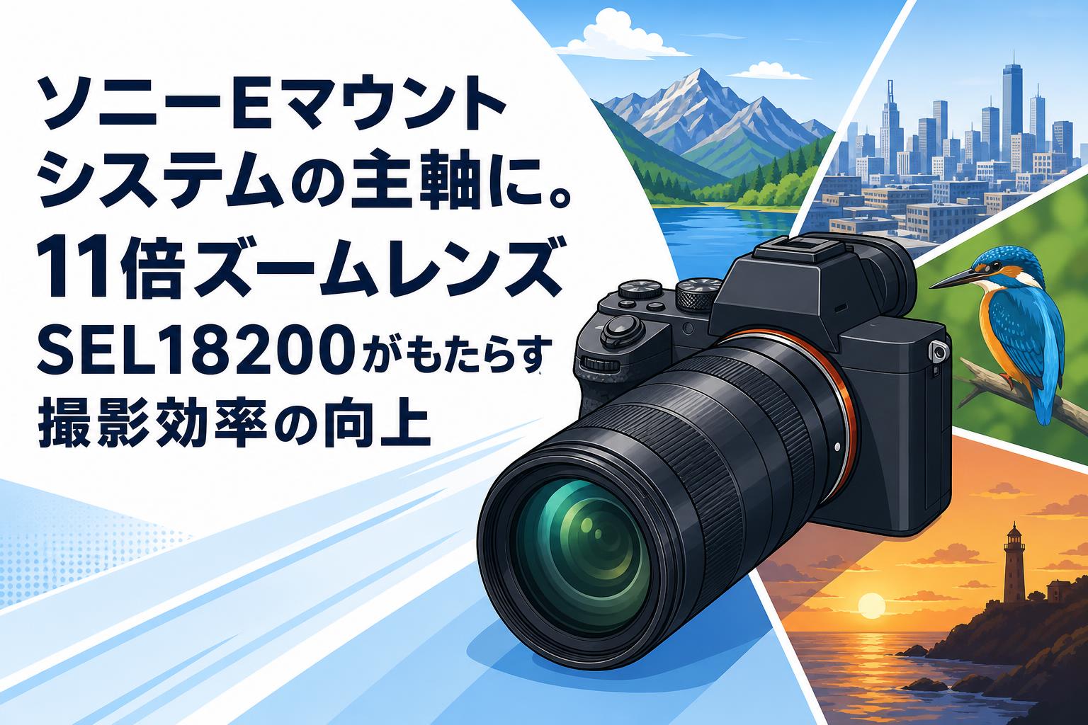 ソニーEマウントシステムの主軸に。11倍ズームレンズSEL18200がもたらす撮影効率の向上