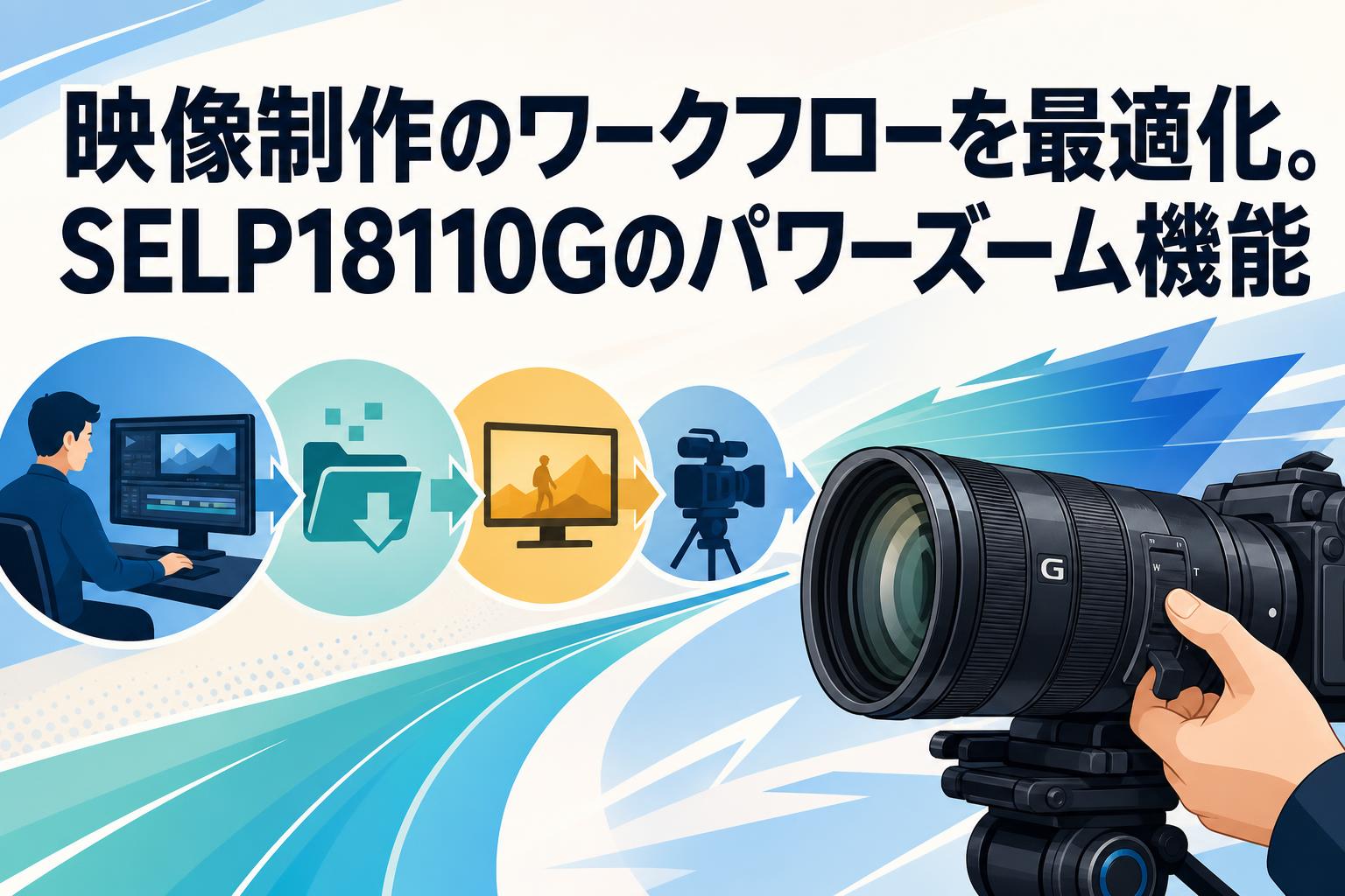 映像制作のワークフローを最適化。SELP18110Gのパワーズーム機能
