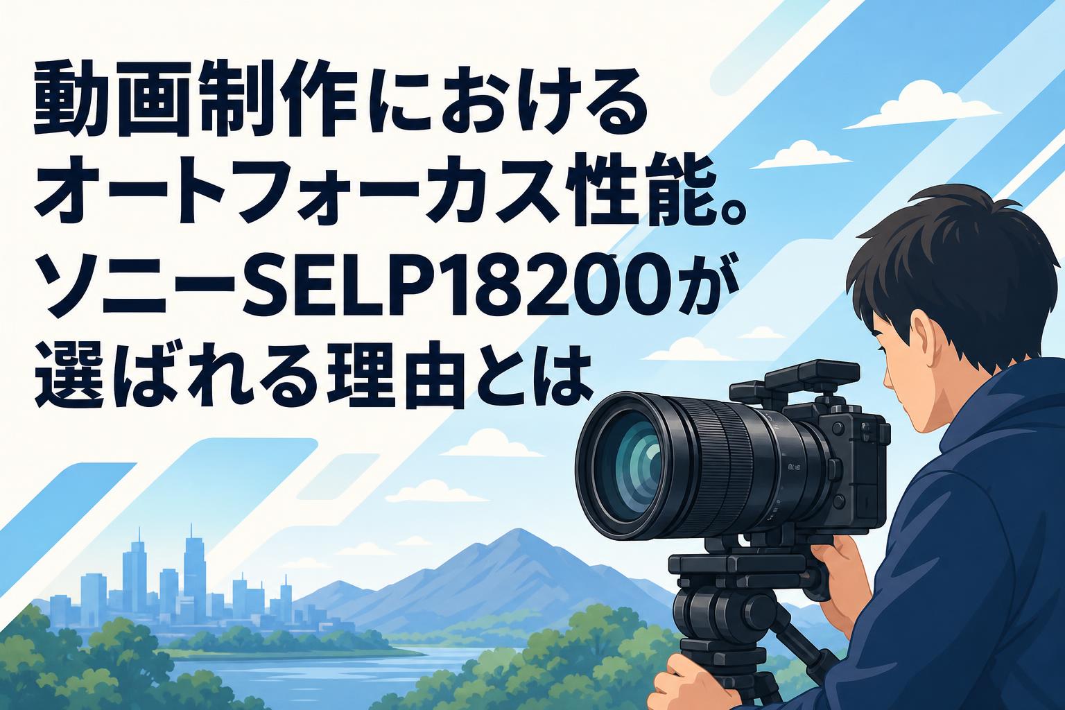 動画制作におけるオートフォーカス性能。ソニーSELP18200が選ばれる理由とは