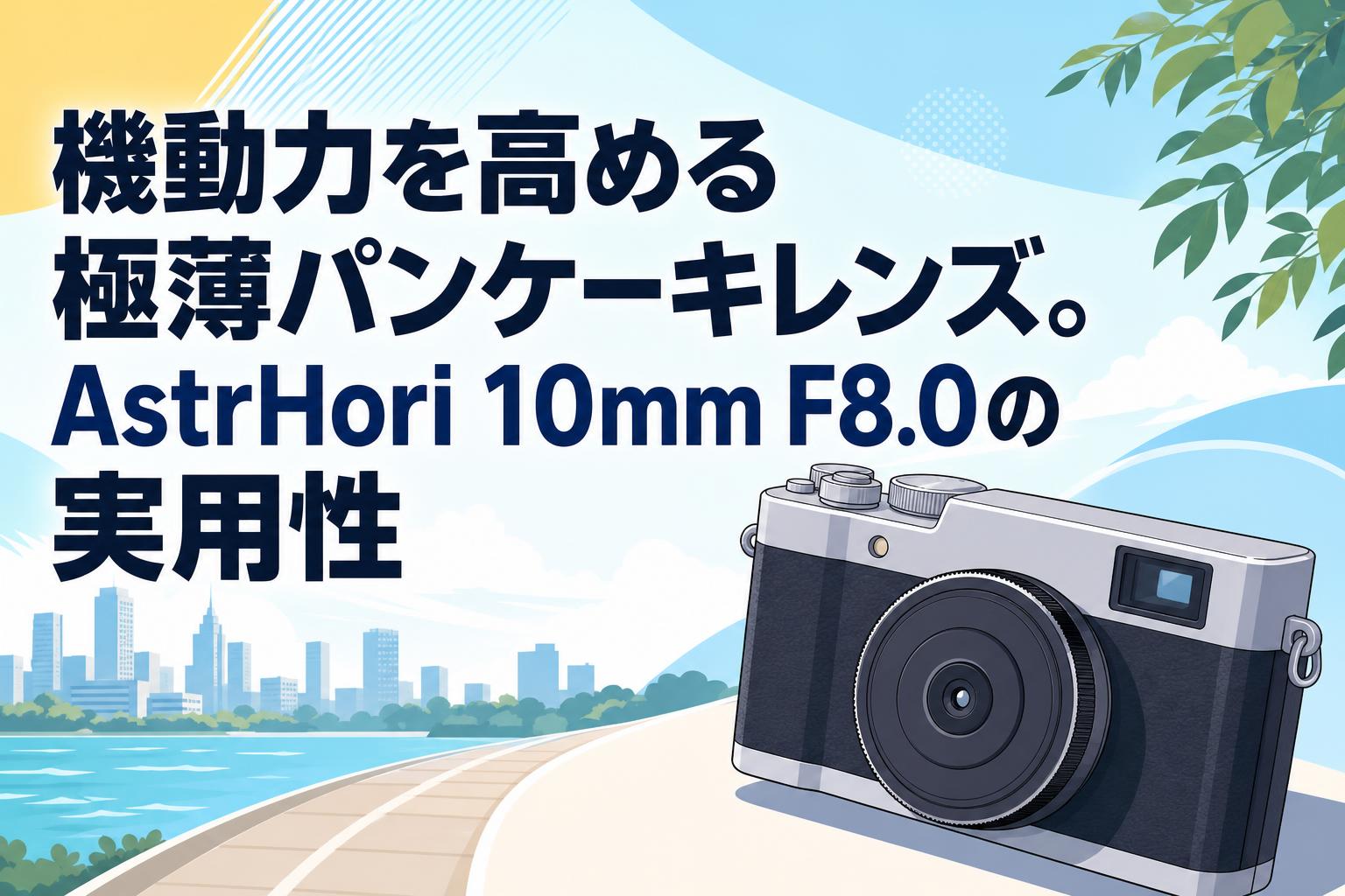 機動力を高める極薄パンケーキレンズ。AstrHori 10mm F8.0の実用性