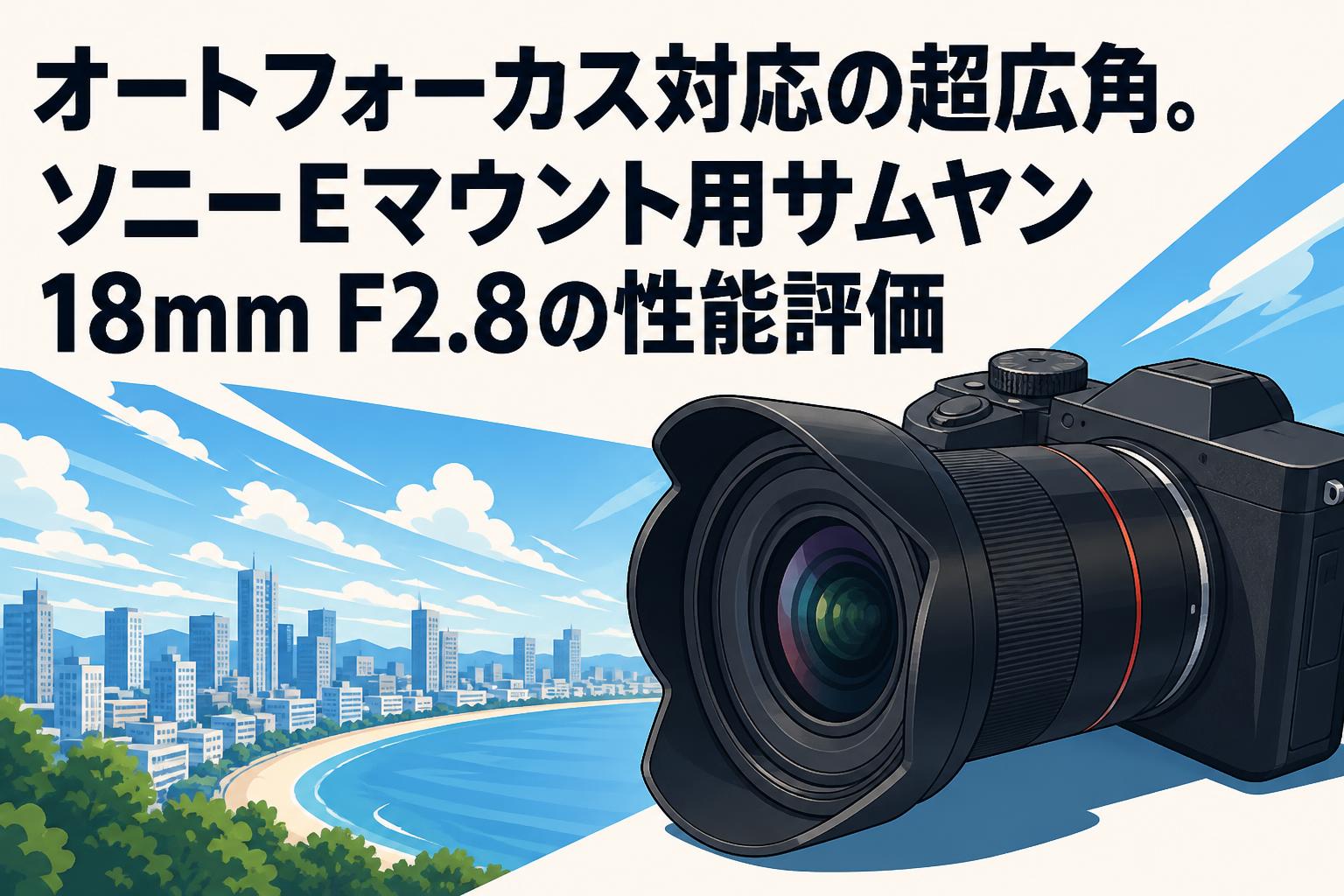 オートフォーカス対応の超広角。ソニーEマウント用サムヤン18mm F2.8の性能評価