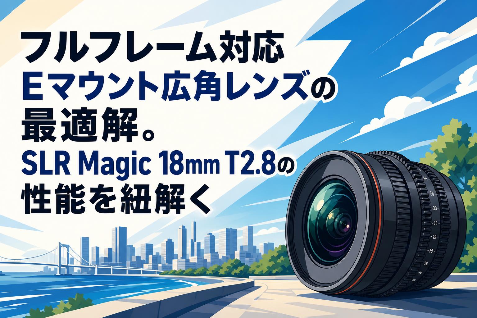 フルフレーム対応Eマウント広角レンズの最適解。SLR Magic 18mm T2.8の性能を紐解く