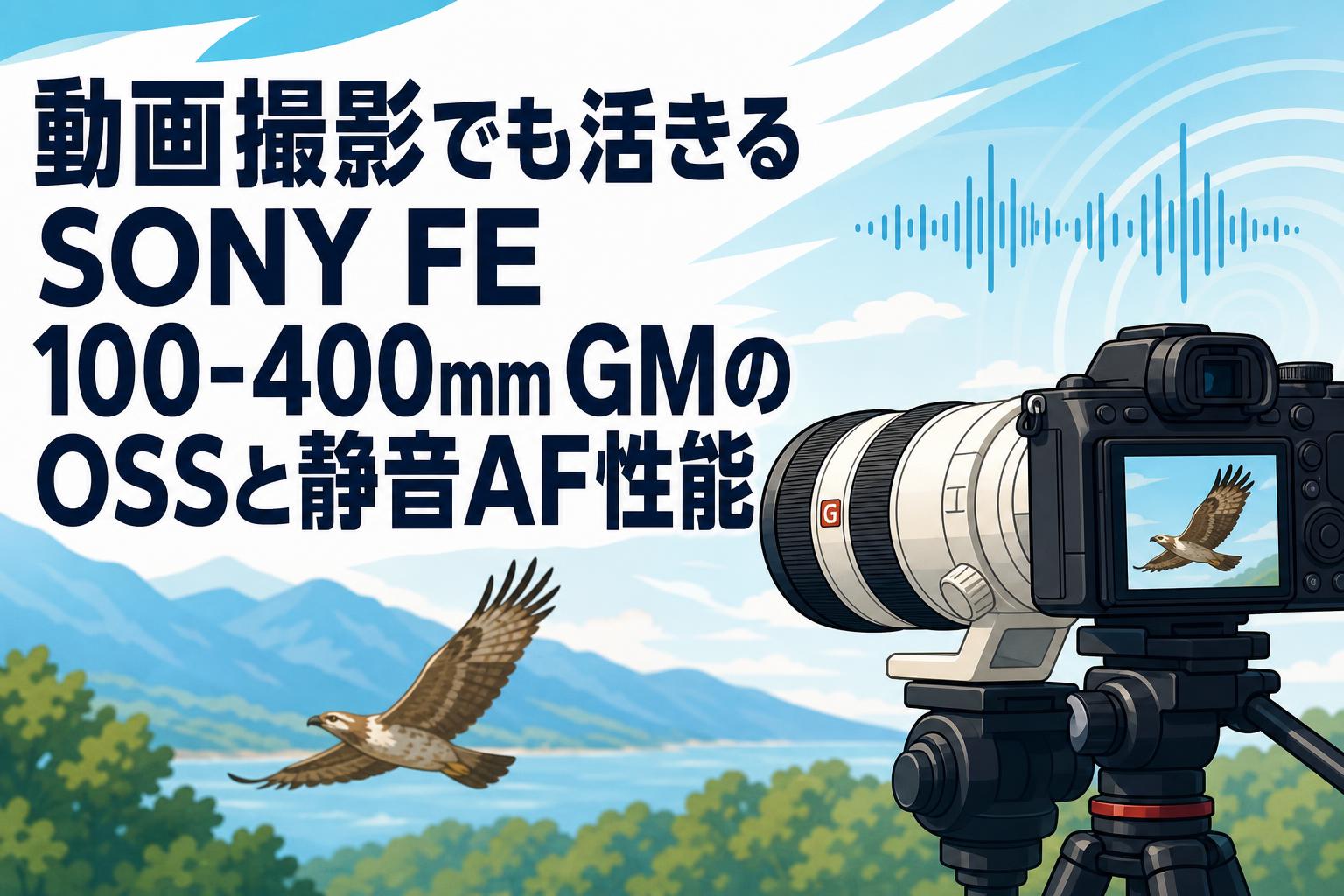 動画撮影でも活きるSONY FE 100-400mm GMのOSSと静音AF性能