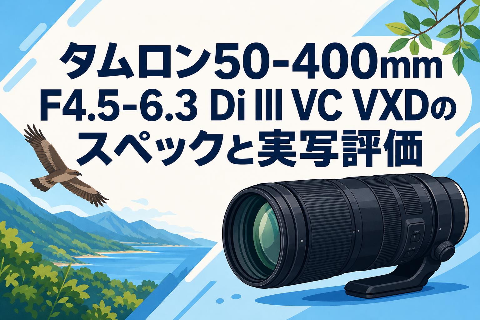 タムロン50-400mm F4.5-6.3 Di III VC VXDのスペックと実写評価