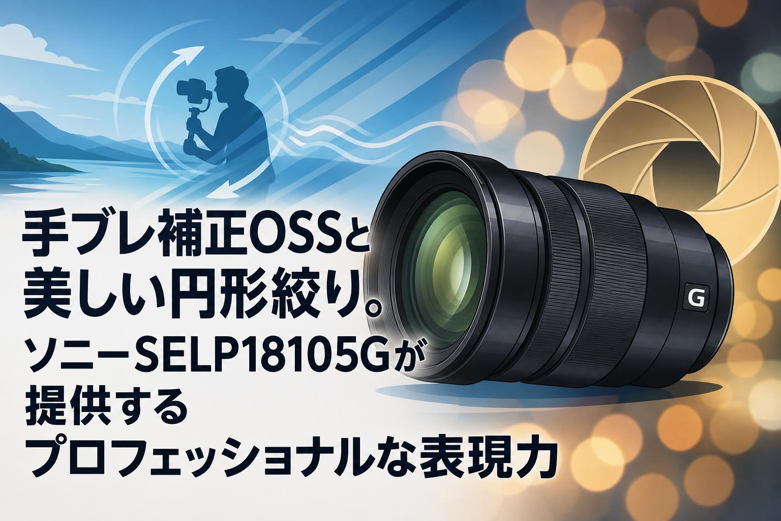 手ブレ補正OSSと美しい円形絞り。ソニーSELP18105Gが提供するプロフェッショナルな表現力
