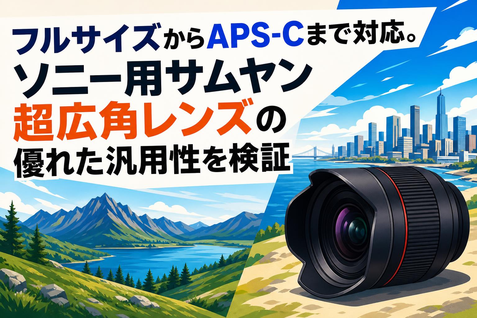 フルサイズからAPS-Cまで対応。ソニー用サムヤン超広角レンズの優れた汎用性を検証