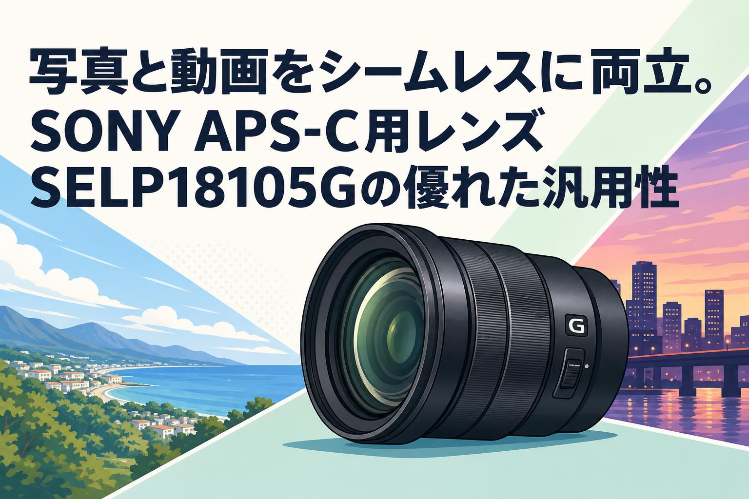 写真と動画をシームレスに両立。SONY APS-C用レンズSELP18105Gの優れた汎用性
