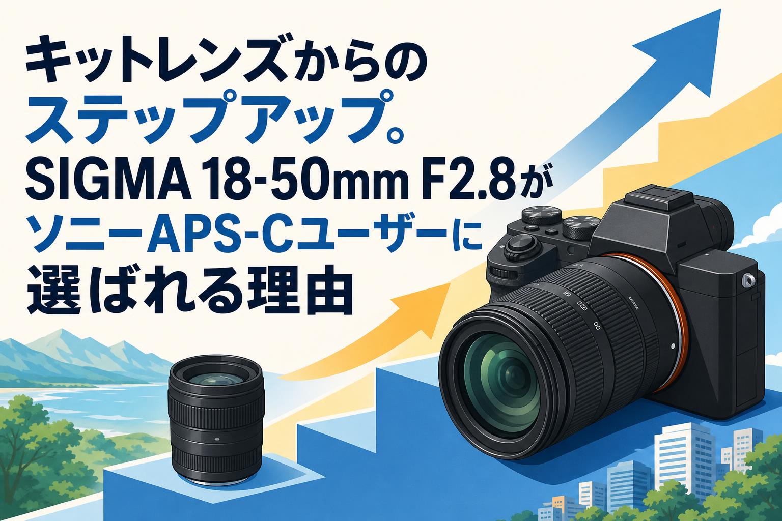 キットレンズからのステップアップ。SIGMA 18-50mm F2.8がソニーAPS-Cユーザーに選ばれる理由