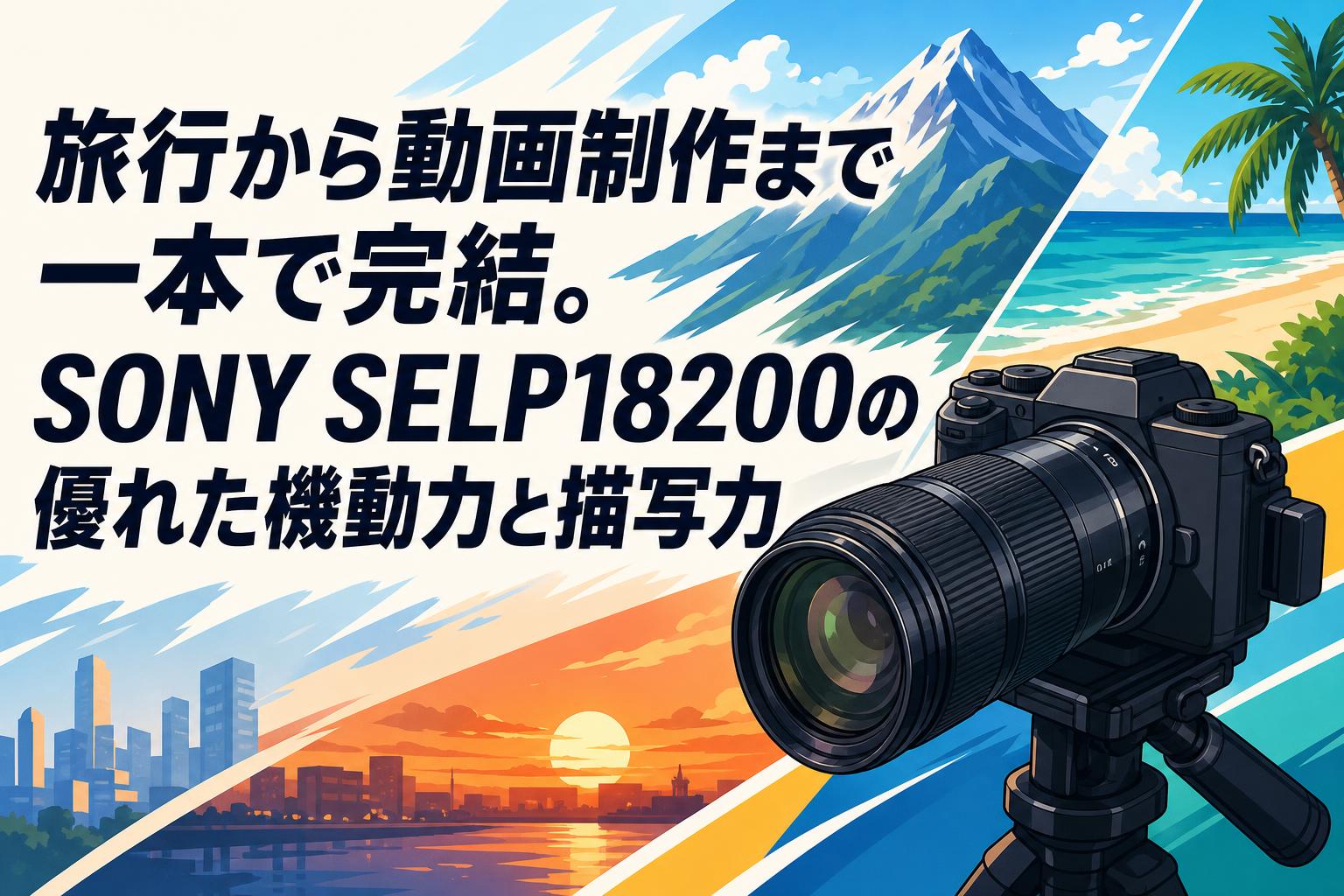 旅行から動画制作まで一本で完結。SONY SELP18200の優れた機動力と描写力
