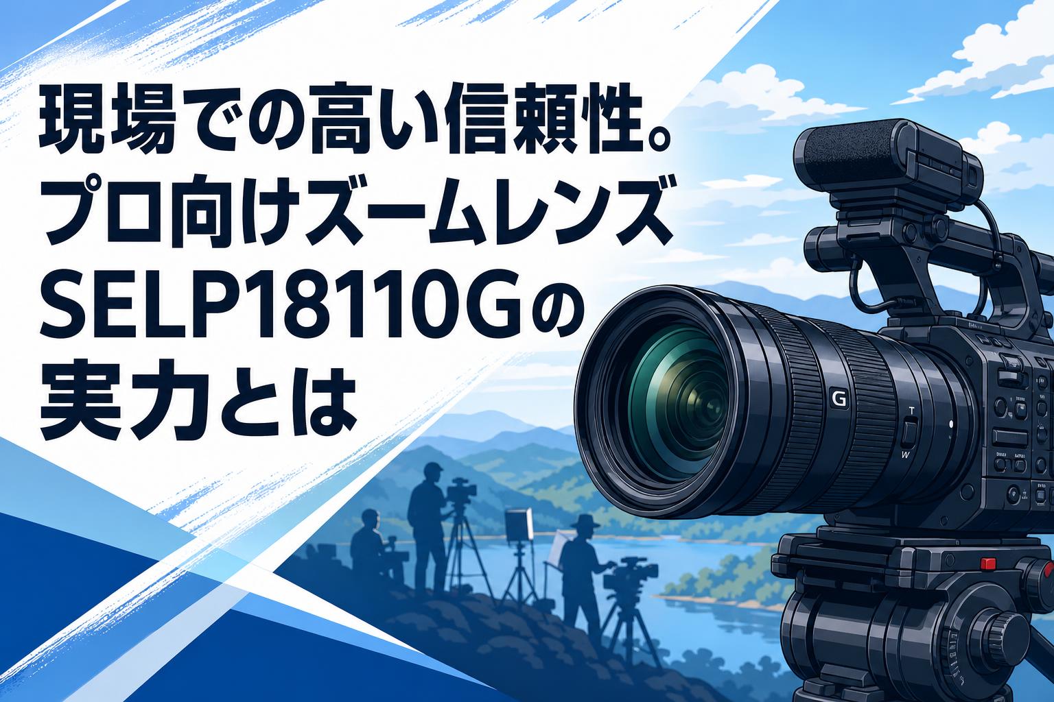 現場での高い信頼性。プロ向けズームレンズSELP18110Gの実力とは