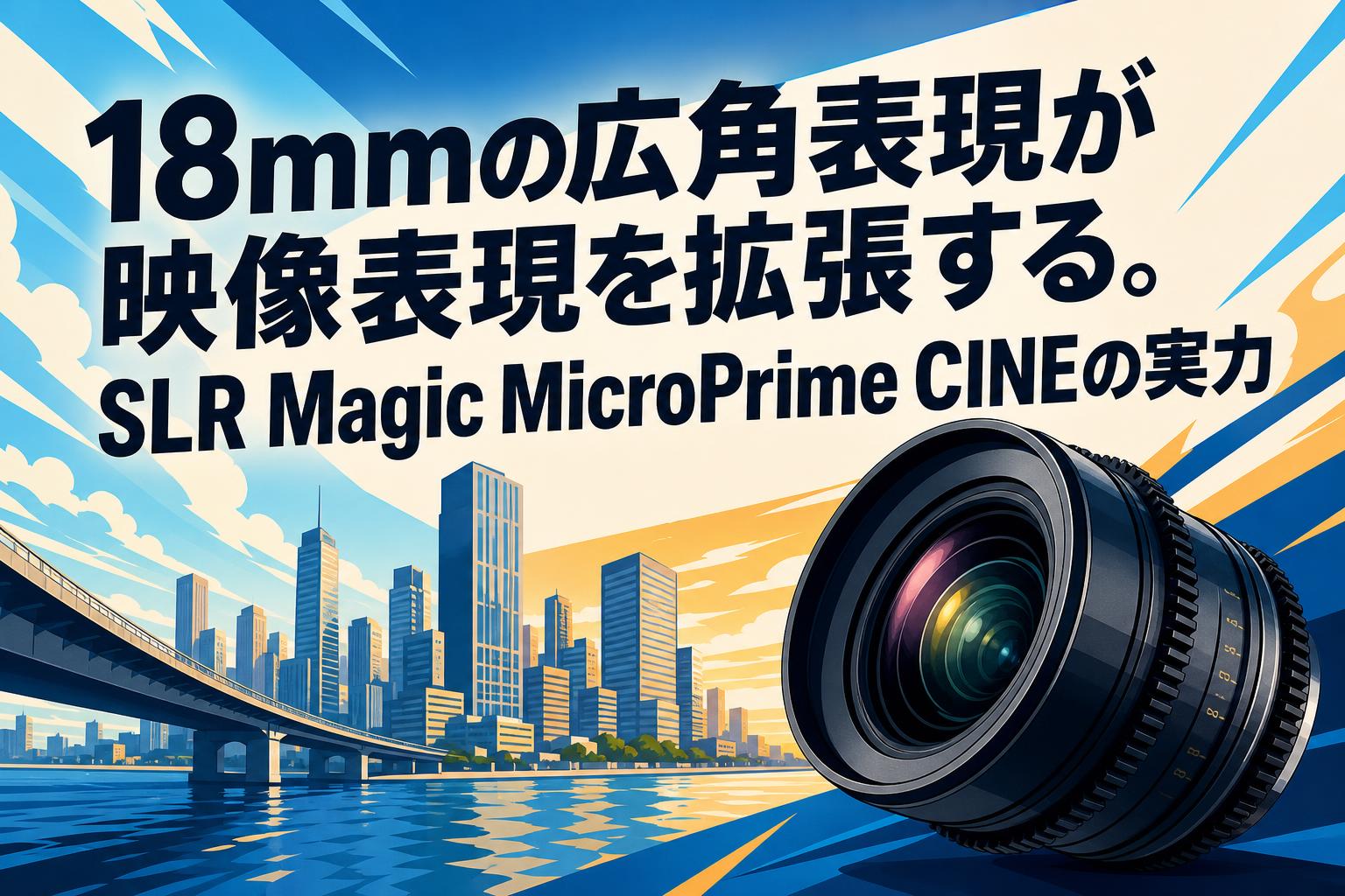 18mmの広角表現が映像表現を拡張する。SLR Magic MicroPrime CINEの実力