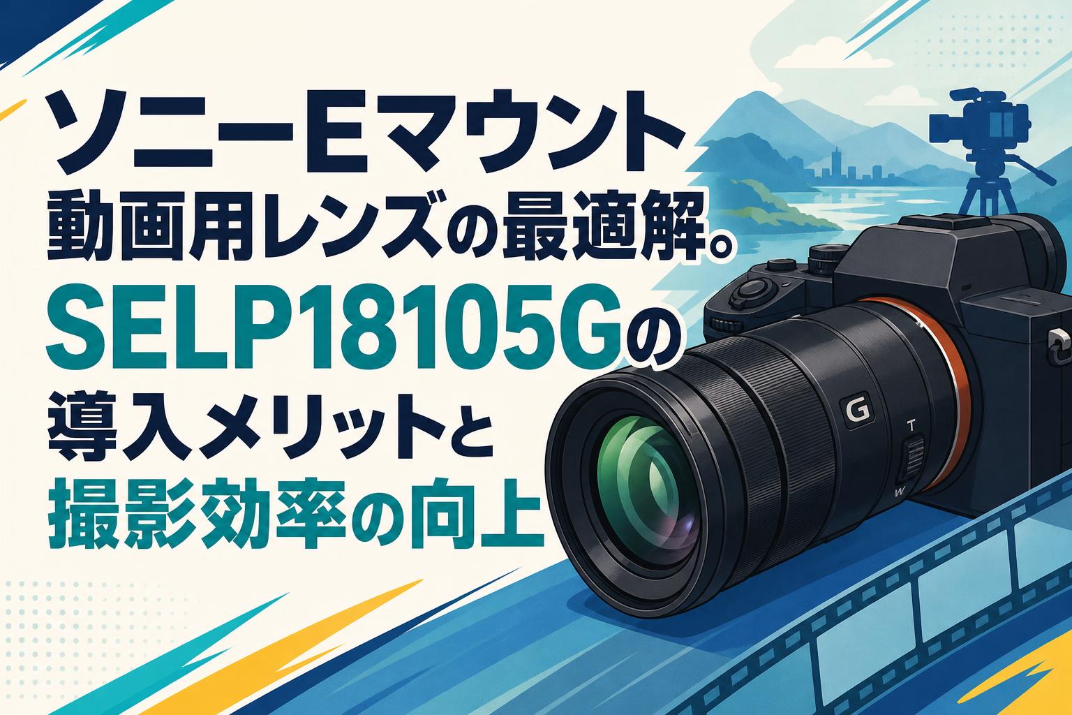 ソニーEマウント動画用レンズの最適解。SELP18105Gの導入メリットと撮影効率の向上