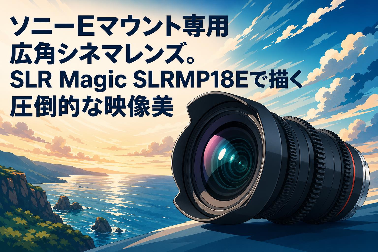 ソニーEマウント専用広角シネマレンズ。SLR Magic SLRMP18Eで描く圧倒的な映像美
