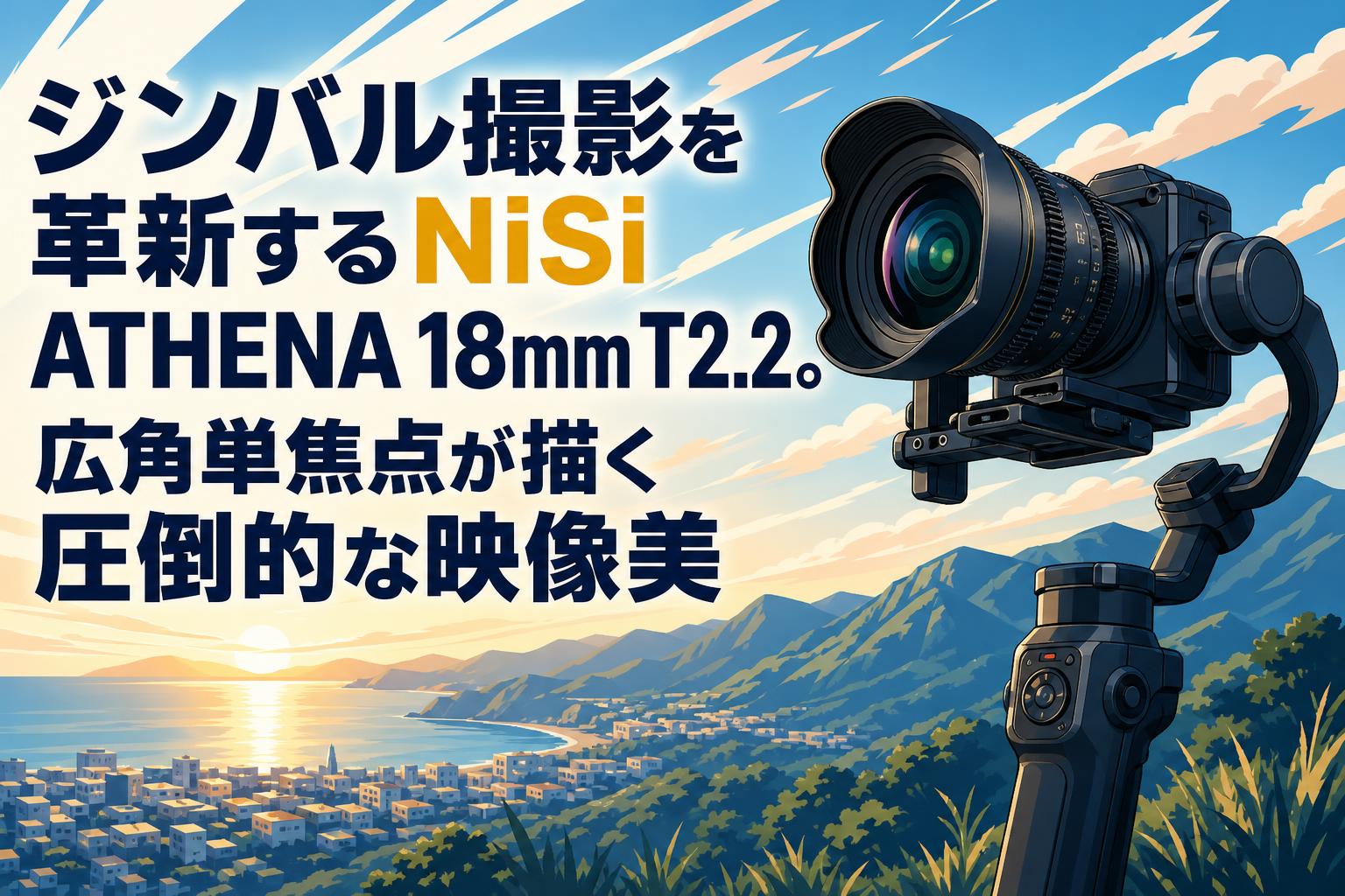 ジンバル撮影を革新するNiSi ATHENA 18mm T2.2。広角単焦点が描く圧倒的な映像美