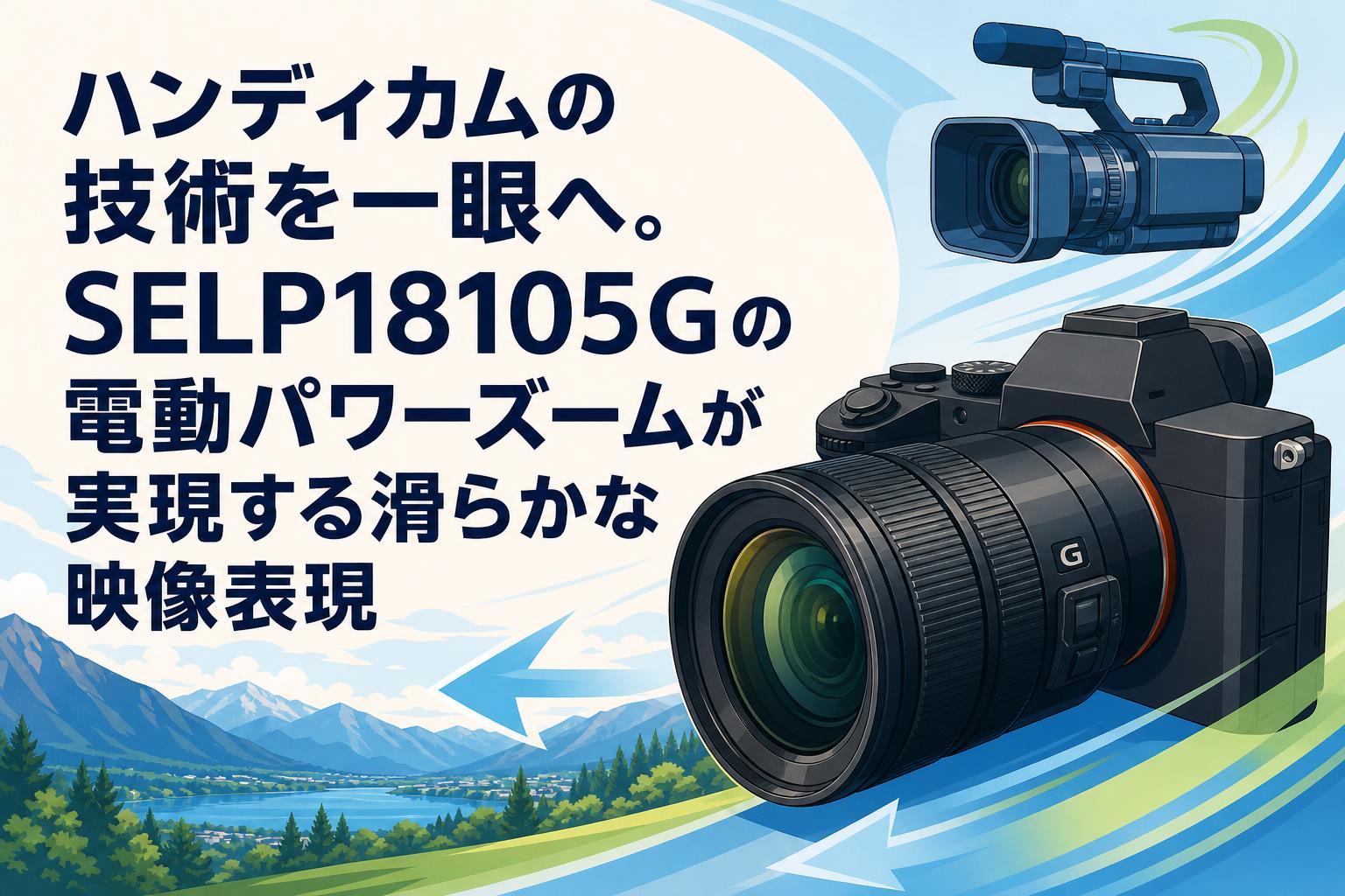 ハンディカムの技術を一眼へ。SELP18105Gの電動パワーズームが実現する滑らかな映像表現