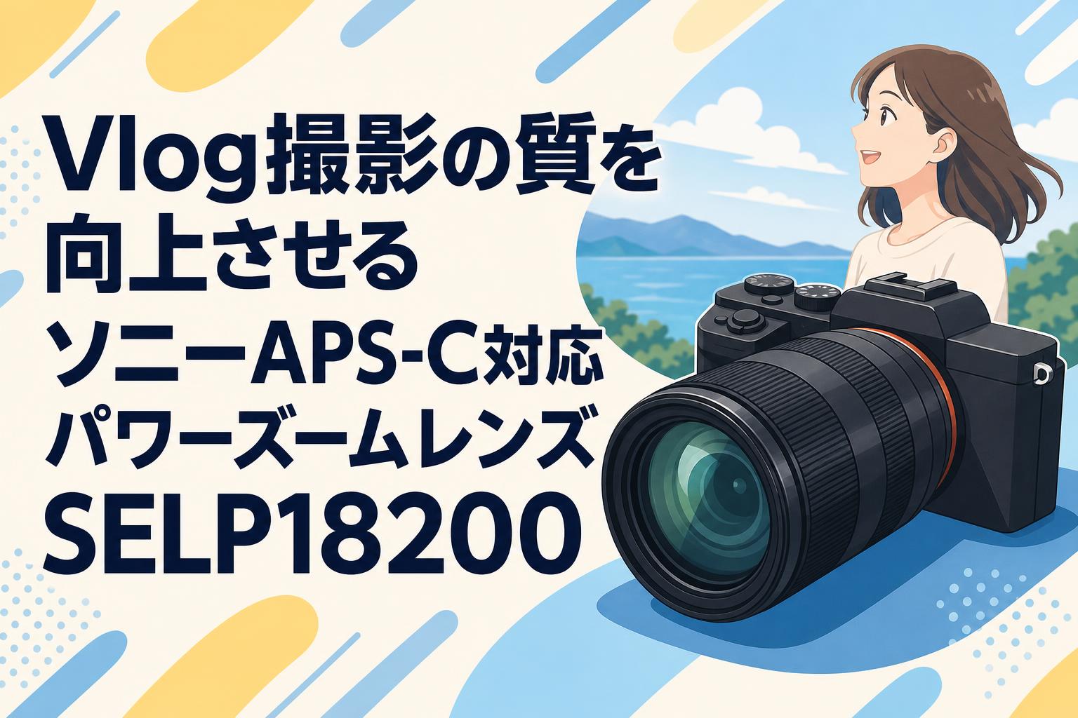Vlog撮影の質を向上させるソニーAPS-C対応パワーズームレンズSELP18200