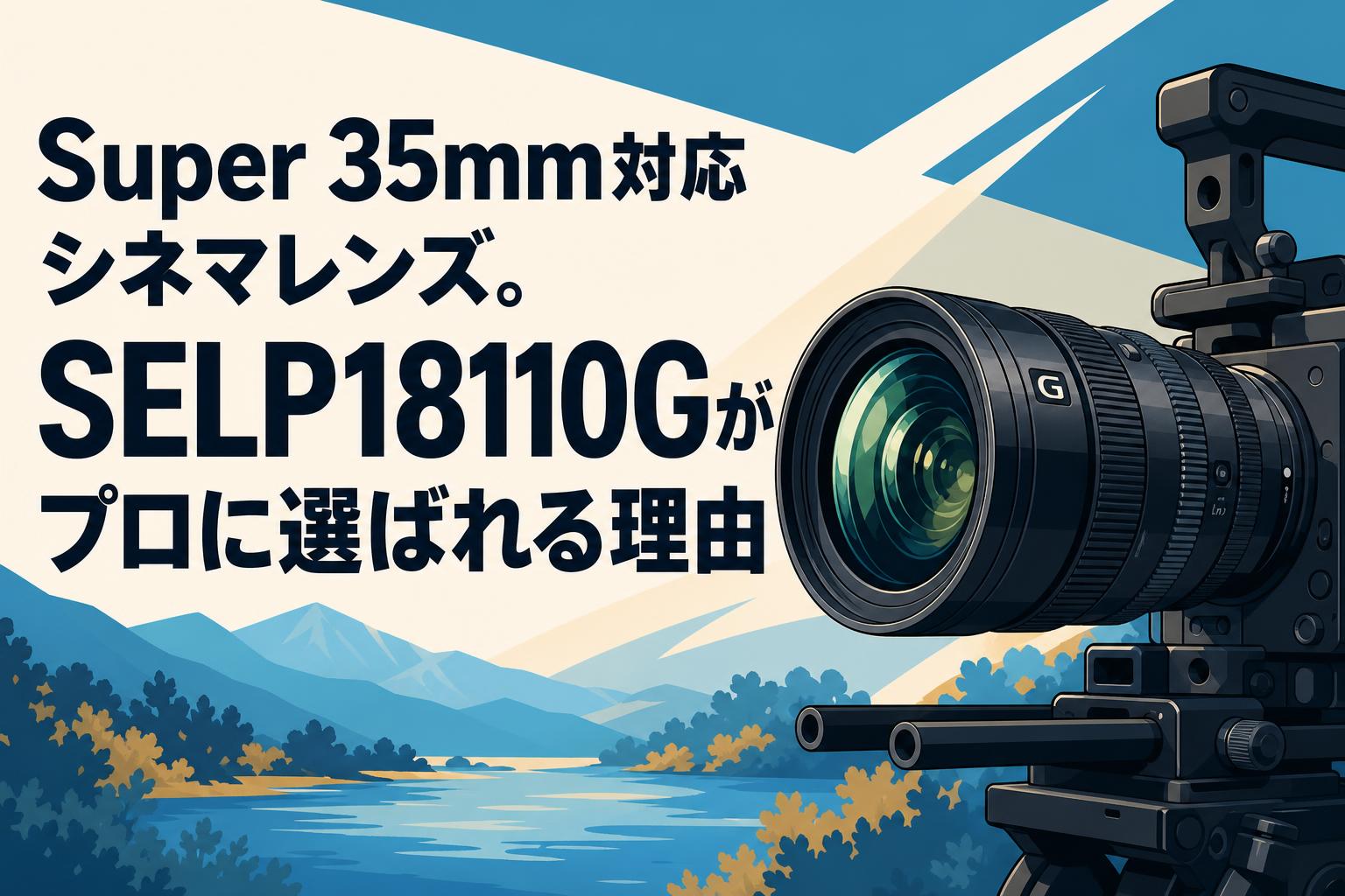 Super 35mm対応シネマレンズ。SELP18110Gがプロに選ばれる理由