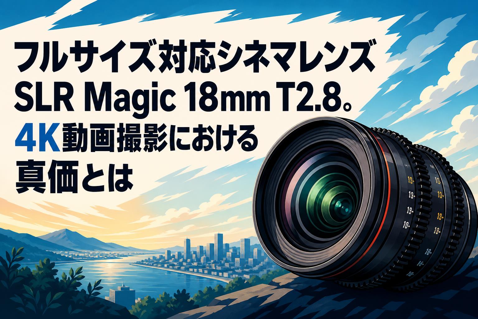 フルサイズ対応シネマレンズ SLR Magic 18mm T2.8。4K動画撮影における真価とは
