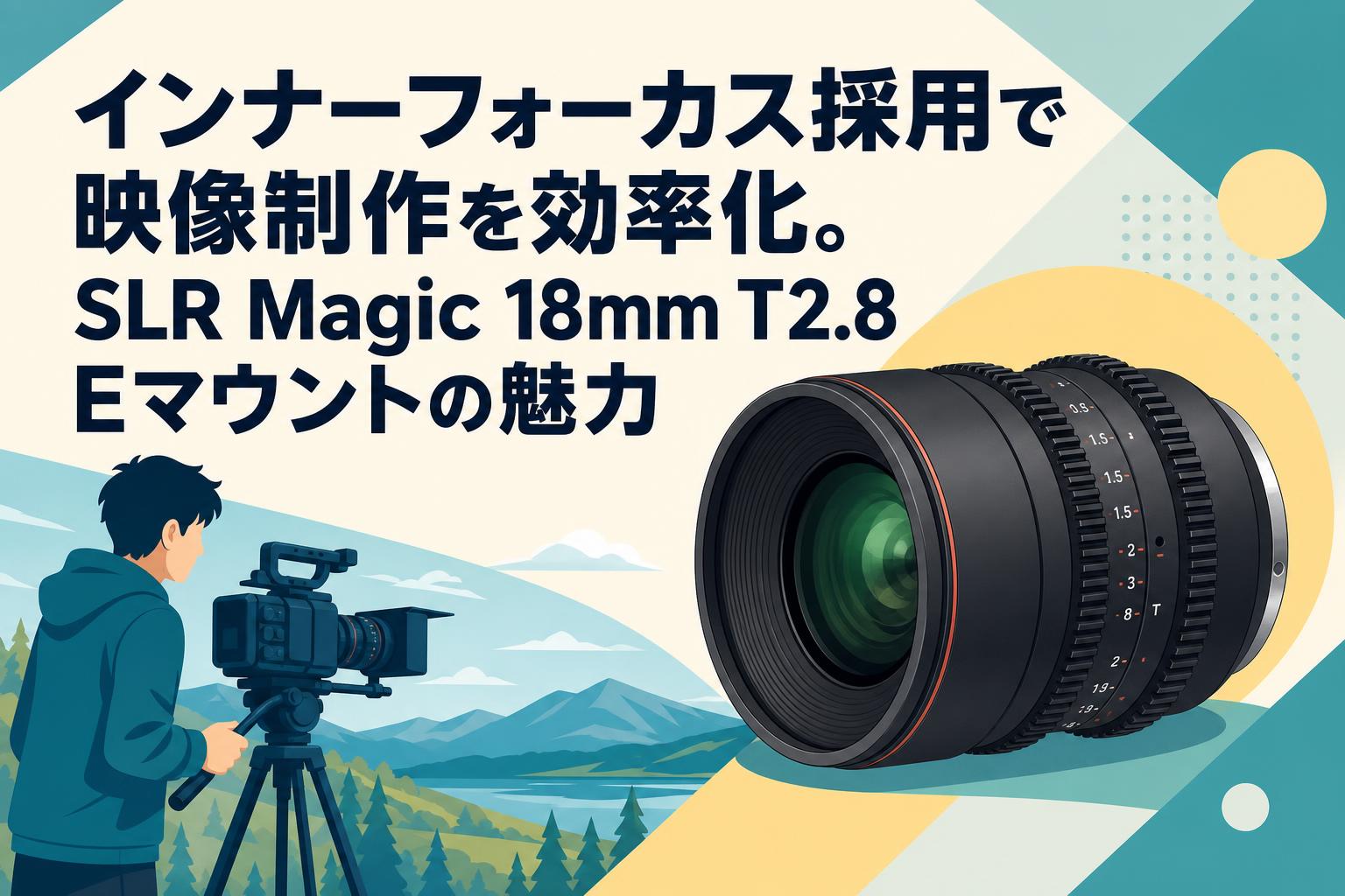 インナーフォーカス採用で映像制作を効率化。SLR Magic 18mm T2.8 Eマウントの魅力