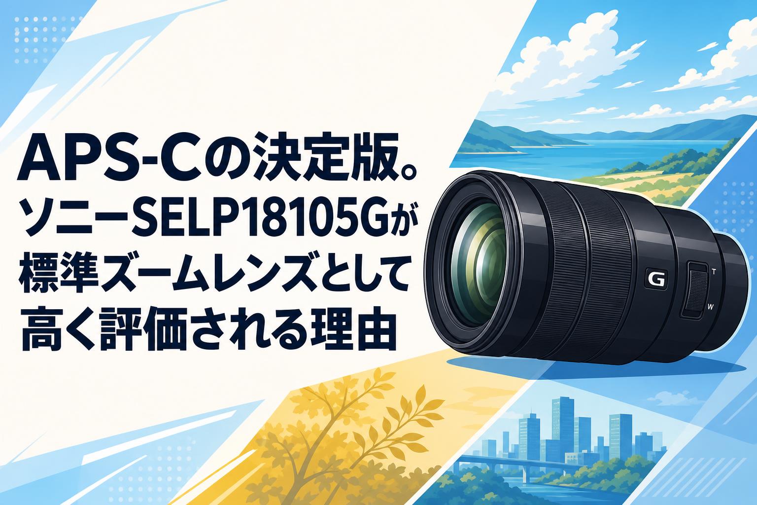 APS-Cの決定版。ソニーSELP18105Gが標準ズームレンズとして高く評価される理由