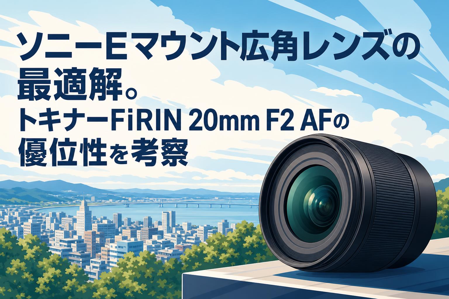 ソニーEマウント広角レンズの最適解。トキナーFiRIN 20mm F2 AFの優位性を考察
