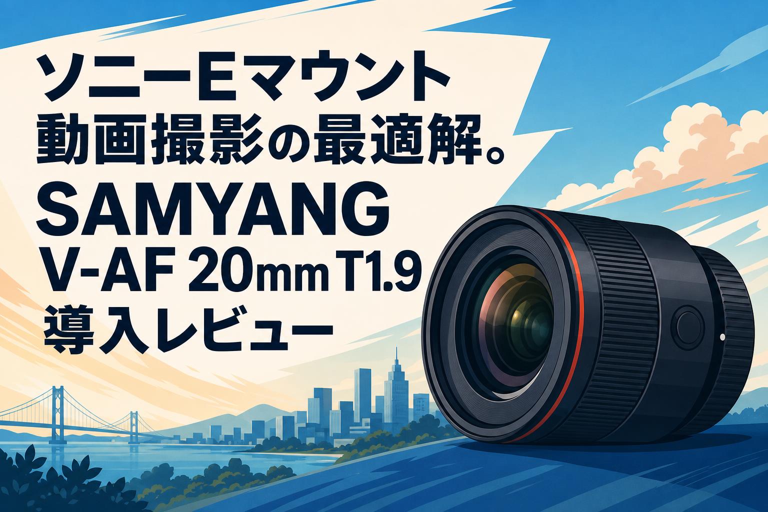ソニーEマウント動画撮影の最適解。SAMYANG V-AF 20mm T1.9導入レビュー